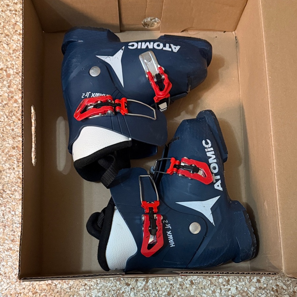 Atomic Hawx JR 2 Kids Ski Boots – Size 13 / MP 19–19.5